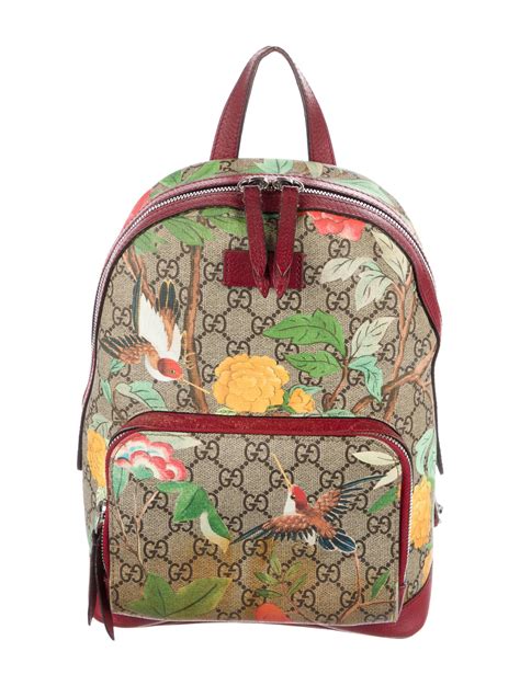 gucci bag gold green backpack|Gucci small backpack price.